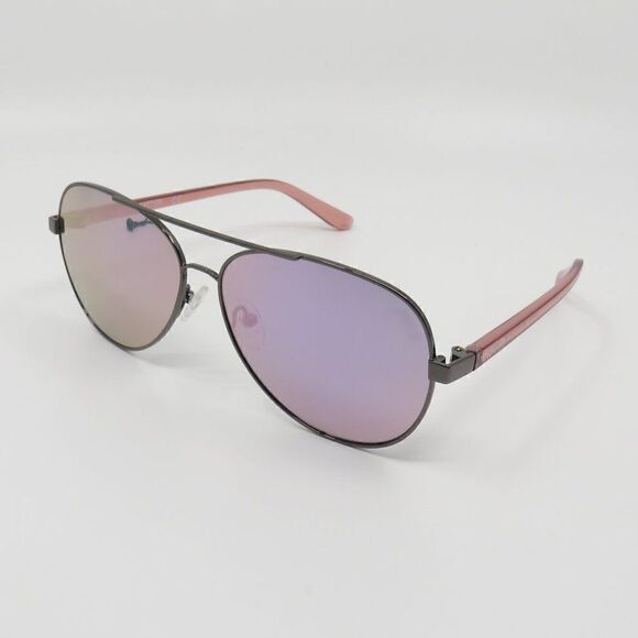 Kenneth Cole Reaction New KC2793/S 08U Gunmetal/Purple Mirror Aviator Sunglasses - Picture 3 of 8